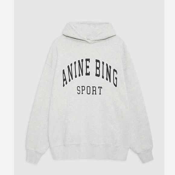 ANINE BING Tops - Anine Bing Gray Hoodie small